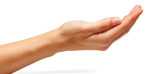 An open hand with the palm facing upwards