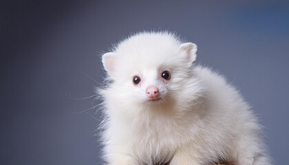 Bush Baby Portrait in Studio with Expressive Eyes and Soft Fur