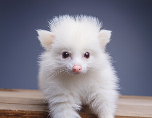 Bush Baby Portrait in Studio with Expressive Eyes and Soft Fur