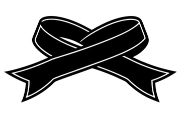 Elegant Ribbon with White Background Vector Illustration, Cartoons, Clipart, and Line Art Design, Elegant ribbon vector design in various styles on a white background, perfect for any digital project.