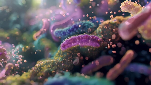 The delicate balance of microbial flora in the intestine crucial for maintaining overall health and wellbeing.