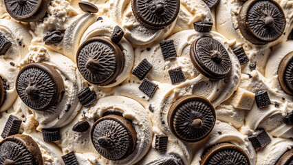 Fototapeta premium cookies ice cream texture background