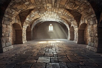 Brick Tunnel Sunlight