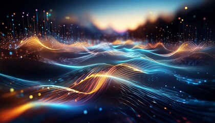 Wave sound of water molecules