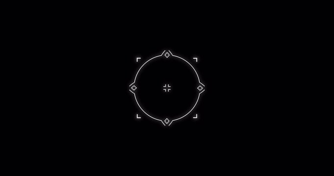 crosshair animation for ui asset design