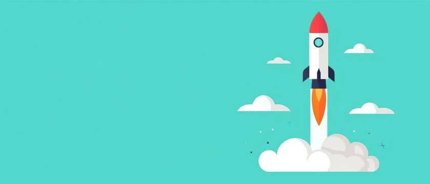 A visual representation of growth hacking strategies boosting a startup s reach, banner, with copy space