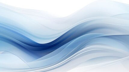 Abstract background with smooth lines in blue and white colors