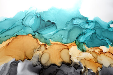 multi-colored art background from stains