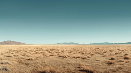 Plains are highlighted in an ultramodern, supernatural scene, featuring endless flatlands and clear copy space