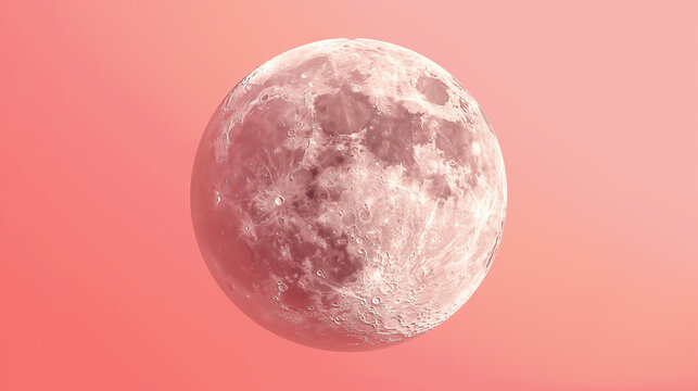 Strawberry moon, a close-up of a lua rose, showcasing a soft, pink and red gradient, celebrating the June full moon with a gentle, dreamlike aesthetic