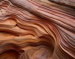 Fototapeta premium Fine-grained sandstone with layers of color and subtle surface variations.