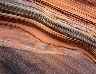 Obraz premium Fine-grained sandstone with layers of color and subtle surface variations.