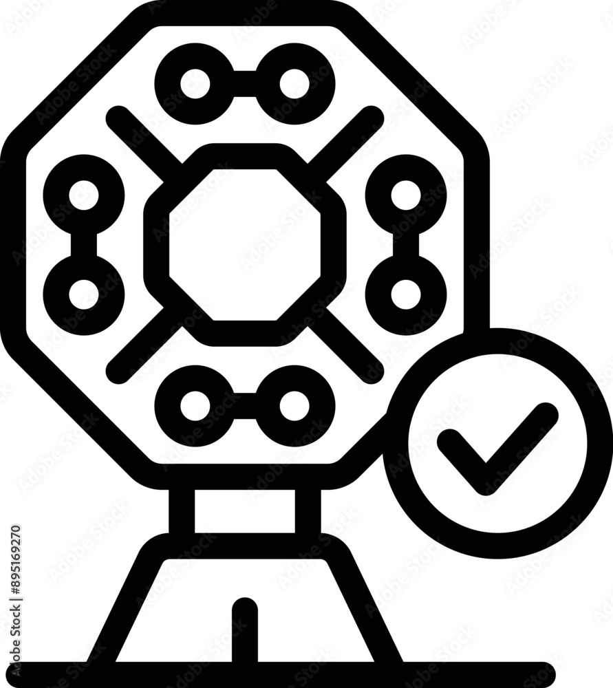 Poster modern processor chip for artificial intelligence computing getting approved