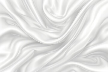 Abstract White Satin Background, Smooth Elegant Luxury Cloth Texture For Wedding Background