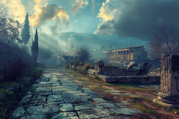 Fototapeta premium Ancient Greek city of Kydonia