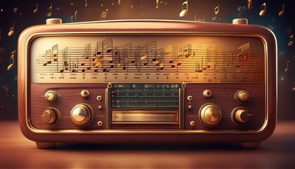 Fototapeta premium vintage radio