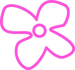 Flower Doodle, Floral Graphic