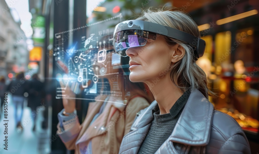Poster augmented reality enhancing daily life with real-time information overlays and interactive digital i