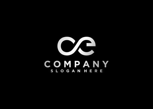 letter oc logo infinity icon design vector