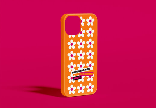 Front View of Smartphone Case Mockup