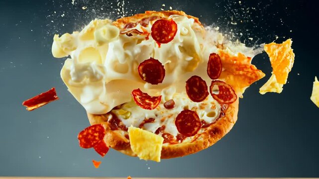 exploding pizza