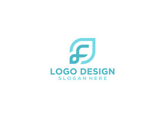 letter f logo icon design vector