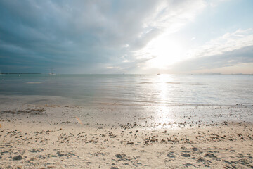 rocky beach at sunset miami, Florida 