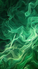 Obraz premium A green, flowing background