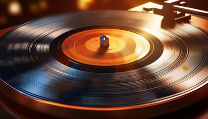 vintage record player LP version