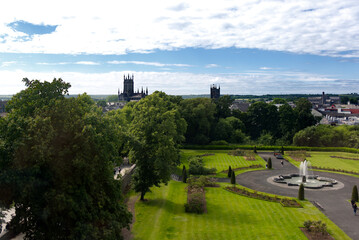 View of Kilkenny from inside the Castle