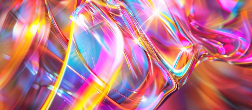 Holographic Neon Fluid Waves