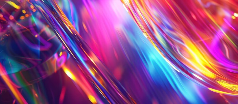 Holographic Neon Fluid Waves