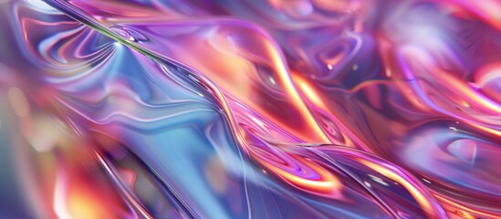 Holographic Neon Fluid Waves