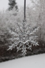 glass snowflake
