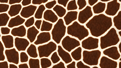 Giraffe skin with distinctive spots. Generative AI