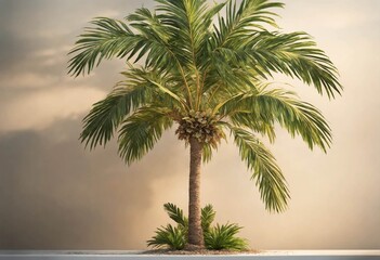 Palmier sur une île déserte