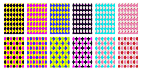 Rhombus pattern in different colors. Vector illustration EPS10.