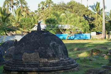 Ruins of Ancient Kadurugoda Viharaya, Kadurugoda, Jaffna, Sri Lanka.