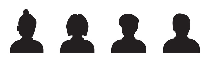 User Icon set. person sign. people icon.