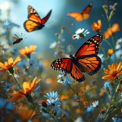 butterfly on flower