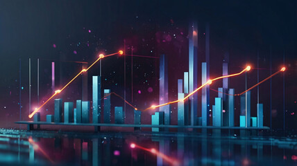 boost up business or success concept, Business growth, investment profit increase, growing sales