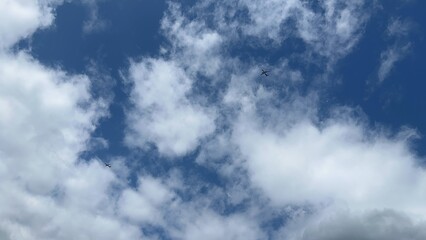 blue sky with clouds