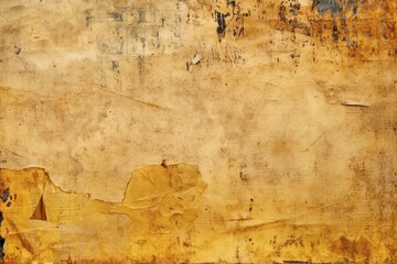Weathered Material Masterpiece Golden Palette Newspaper Painting