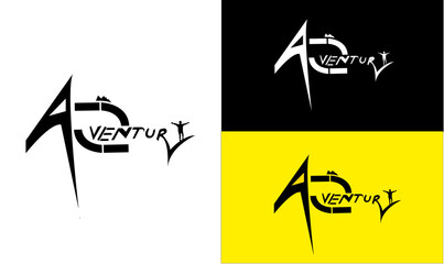 Adventure logo, Mountain Climbing logo, Adventure Companies  logo