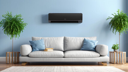 modern living room with sofa