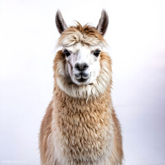 close up of a llama