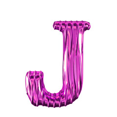 Fluted purple symbol. letter j