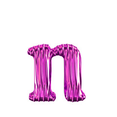 Fluted purple symbol. letter n
