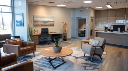 Modern Collaborative Workspace for Dynamic Professional Team Meetings and Planning