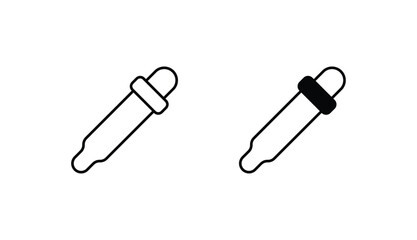 Color Picker icon design with white background stock illustration